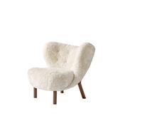 Little Petra VB1 Poltrona in Pelle di Pecora Moonlight/ Noce