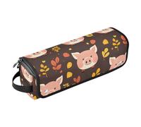 Little Pig Faces - Custodia da viaggio 2 in 1 per ferro arricciacapelli con cuscinetto resistente al calore, strumenti di riscaldamento, borsa organizer da viaggio per raddrizzatori, ferro
