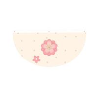 Little Pink Cherry Blossoms Half Circle Bunting Flag Outdoor Hanging | 1 striscione impermeabile a 3 occhielli da 0,6 x 1,2 m per portico, recinzione e balcone. Eventi patriottici della Giornata