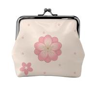 Little Pink Cherry Blossoms - Portamonete da donna, rettangolare, con chiusura a bacio, tascabile, mini portamonete da donna