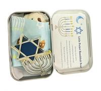 Little Pocket Hanukkah Bear, emotionals Support Hanukkah Bears, Animal Pocket Hug Gift, Handmade mini orsacchiotti di peluche con biglietto di ispirazione (1 pz) (1 pz)