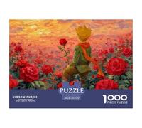 Little Prince Sits Top The Red Roses 1000 Pezzi Cartone Robusto Puzzle Rose Boy Sfida Unica Gioco Per Famiglie Puzzle Per Adulti E Bambini 70x50cm/1000pcs