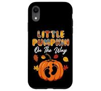 Little Pumpkin On The Way Fall Gravidanza Rivela Custodia per iPhone XR
