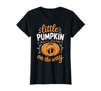 Little Pumpkin On The Way Pregnancy Announcement Halloween Maglietta