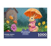 Little Rabbit in The Rain Puzzle Giochi 1000 Pezzi Per Adulti E Ragazzi Arte Interesting Puzzle Adulti Idea Regalo Per 38x26cm/1000pcs
