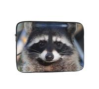 Little Raccoon Face Pattern 13 pollici borsa per computer portatile, custodia protettiva interna, portatile e adatta per viaggi di lavoro o viaggi