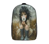 Little Ragazza Blowing DandeLeones Zaino Scuola Elementare Zaini Per Ragazze Ragazzi Adolescenti Cartella Scuola Casual Borse Studenti Della Zainetto Huge Field of DandeLeones Seeds Backpack 17inch
