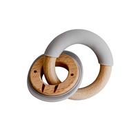 Little Rawr - Massaggiagengive per bambini, in legno e silicone morbido, perfetto per neonati e bambini, ideale come regalo di compleanno e baby shower (trichelo)