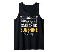 Little Ray of Sarcastic Sunshine Hello Summer Vibes Beach Canotta