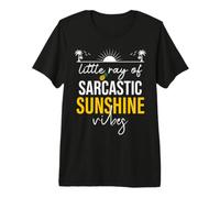 Little Ray of Sarcastic Sunshine Hello Summer Vibes Beach Maglietta Premium