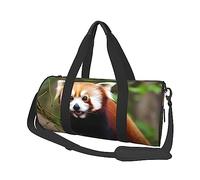 Little Red Panda, borsone rotondo da viaggio, borsa da viaggio, borsa da palestra, fitness, allenamento, nero, taglia unica, Nero , Taglia unica
