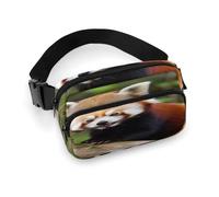 Little Red Panda Marsupio leggero con cinghia regolabile per corsa e viaggio