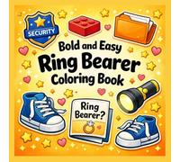 Little Ring Bearer Coloring Book: Big Bold & Easy Wedding Pages: Simple Wedding Coloring Pages for Boys and Girls