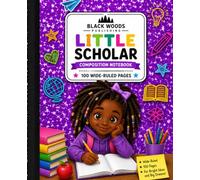 Little Scholar Composition Notebook: 100 Wide Ruled Pages | Elementary School Writing Journal for Girls | Back to School Supplies