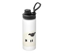 Little Sheep On The Cloud - Borraccia termica in acciaio inox, con coperchio, per adulti, 510 ml, ideale per l'uso quotidiano e attività all'aperto