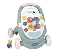 Little Smoby - Trotty 3 in 1 - Girello - Ausilio per la deambulazione - Tablet attività - Passeggino - Sistema frenante - Dai 12 mesi - Prodotto in Francia