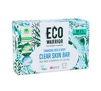 Little Soap Company Tea Tree & Charcoal Solid Bar - Barretta medicata naturalmente antibatterica con miscela di oli essenziali, biologica, naturale e vegana Eco Warrior Barrette 100g