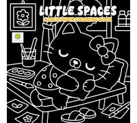 Little Spaces Black Paper Coloring Book: Cute Mini Room Scenes with Adorable Details and Relaxing Aesthetic Designs
