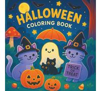 Little Spooky Halloween Coloring Book for Kids Ages 2-8: 40+ Cute and Easy Pages with Pumpkins, Witches, Ghosts, and More - Fun and Relaxing Halloween Gift for Boys and Girls