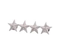 Little Star Badage Distintivo a cinque punte Collare Spille da bavero Borsa Cappello Hijab Camicia Spilla Spille Accessori Grado Cinese Distintivo Servizio Dipendente Simbolo Segni, round 5, come