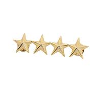 Little Star Badage Distintivo a cinque punte Collare Spille da bavero Borsa Cappello Hijab Camicia Spilla Spille Accessori Grado Cinese Distintivo Servizio Dipendente Simbolo Segni, round 5, come
