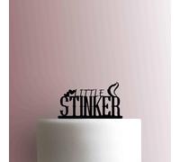 Little Stinker Skunk - Topper per torta in acrilico, larghezza 20,3 cm, fucsia