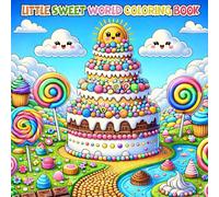 Little Sweet World Coloring Book: Fun and Easy Dessert Coloring Pages for Kids Ages 4-8.