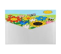 Little Sweetness and Fun in The Flower Field File Folder Espansione Fisarmonica File Organizer con 6 Tasche Portatile Carta Bill Ricevute Organizzatore Documenti Espandibile Cartella di File per Home