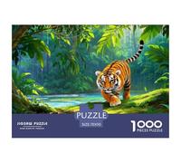 Little Tiger 1000 Piece Jigsaw Puzzle For Adults Educational Games Stress Relief Puzzle Cultivate The Spirit of Teamwork For Adults Gifts 70x50cm/1000pcs