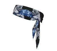 Little Tiger in Space Benda atletica su entrambi i lati con fascia sportiva stampata adatta per tennis, ninja, karate, corsa e yoga