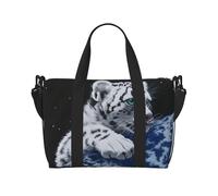 Little Tiger in Space - Borsone da viaggio pieghevole, adatto per viaggi, lavoro, palestra, ecc