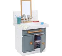 Little Tikes - Il mio primo lavandino con rubinetto funzionante, Con 12 accessori da bagno, Giocattolo interattivo multicolore, Età dai 2 anni in su