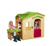 Little Tikes Casetta Picnic nel Giardino, Gioco all’Aria Aperta, 20 Accessori, Campanello Interattivo con Effetti Sonori, Stimola la Fantasia, Per Bambini dai 18 Mesi ai 5 Anni, Neutro