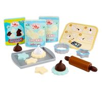 Little Tikes Creative Chefs Cookie Kit con Speciale Sabbia Make-It! Mix, 11 Accessori, Set da Pasticciere Realistico per il Gioco di Finzione, Età 3+