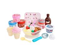 Little Tikes Creative Chefs Ice Cream Kit con Speciale Sabbia Make-It! Mix, 17 Accessori