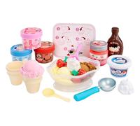 Little Tikes Creative Chefs Ice Cream Kit - con Speciale Sabbia Make-It! Mix, 17 Accessori, set per Giochi di Finzione Realistici, Età 3+, NON COMMESTIBILE