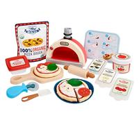 Little Tikes Creative Chefs Pizza Kit - Con Sabbia da Gioco Make-It Mix, 22 Accessori, Gioco Realistico di Finzione per Realizzare Pizze, NON COMMESTIBILE, Età 3+