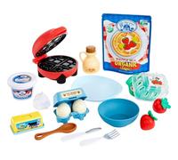 Little Tikes Creative Chefs Waffle Kit - Con Speciale Sabbia da Mescolare Make-It! Mescola la Sabbia, 18 Accessori, Gioco di Finzione Realistico per Creare Waffle, Età 3+, NON COMMESTIBILE