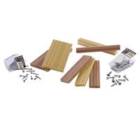 Little Tikes Creative Construction Wood, Nails, & Screws Bundle - Include 9 Articoli da Ricarica, Set di Costruzioni per Gioco di Finzione, per Bambini. Età 3+