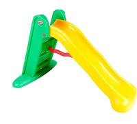 Little Tikes - Easy Store Scivolo grande Gioco per Interni o Esterni, Resistente, Stabile, Sicuro per i Bambini, Facile da Ripiegare, Riporre e Trasportare, Arancione/Verde
