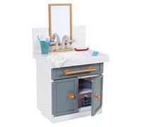 Little Tikes - Il mio primo lavandino con rubinetto funzionante, Con 12 accessori da bagno, Giocattolo interattivo multicolore, Età dai 2 anni in su