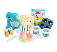 Little Tikes Creative Chefs Baker’s Kit - con Speciale Sabbia Make-It! Mix, 18 Accessori, Set da Panettiere Realistico per il Gioco di Finzione, Età 3+, NON COMMESTIBILE