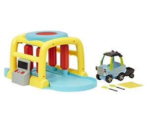 Little Tikes Let's Go Cozy Coupe - Autolavaggio con veicolo Push and Play - Include camion Go Green, set da gioco, attrezzi da giardino e carro - Adatto per bambini dai 3 anni
