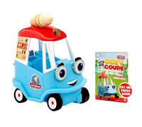 Little Tikes Let's Go Cozy Coupe - Camion dei gelati - Mini veicolo Push and Play adatto a qualsiasi superficie -Per bambini e bambine dai 3 anni in su.
