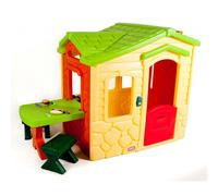 Little Tikes Casetta Picnic nel Giardino, Gioco all’Aria Aperta, 20 Accessori, Campanello Interattivo con Effetti Sonori, Stimola la Fantasia, Per Bambini dai 18 Mesi ai 5 Anni, Neutro