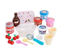Little Tikes Creative Chefs Ice Cream Kit - con Speciale Sabbia Make-It! Mix, 17 Accessori, set per Giochi di Finzione Realistici, Età 3+, NON COMMESTIBILE