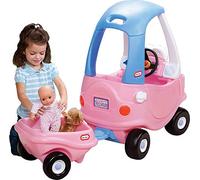 Little Tikes Princess Cozy Coupe Carrellino - Per Giocattoli & Bambole - Resistente, Progettato per Giochi in Casa & all’Aperto