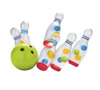 Little Tikes Set da Bowling trasparente con 7 pezzi - Insegna la coordinazione - Include una palla con fori per un facile inserimento delle dita - Per età compresa tra 24 mesi e 3 anni
