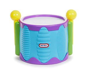 Little Tikes Tap-A-Tune Tamburo, 2 Modi di Giocare, Ottimo Come Primo Strumento, Ottimizza la Coordinazione Occhio-Mano e Favorisce lo Sviluppo Motorio