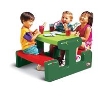 Little Tikes Tavolino da Picnic per Bambini - Fino a 4 Posti - Per Giocare, Fare i Compiti & Costruire - Evergreen